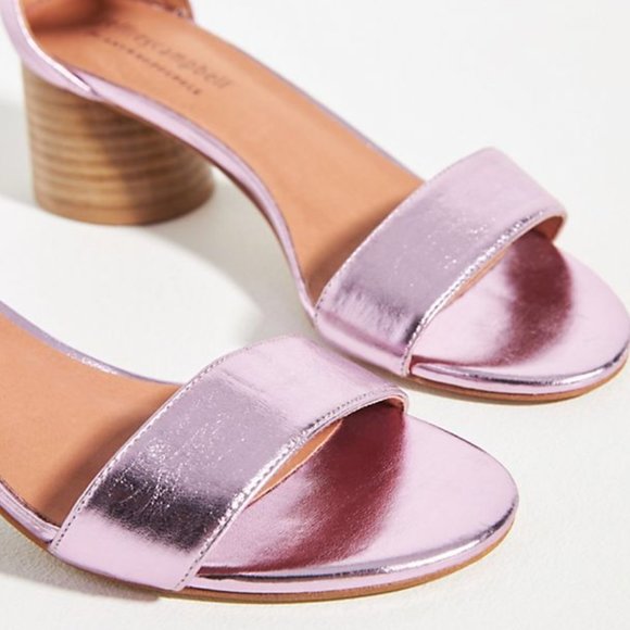 ⭐️ Jeffrey Campbell Issa Boho Peasant Romantic Classy Work Metallic Kitten Heels - Picture 2 of 4